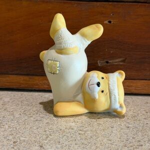 Vintage 1980’s Cute Exercise Bear Figurine